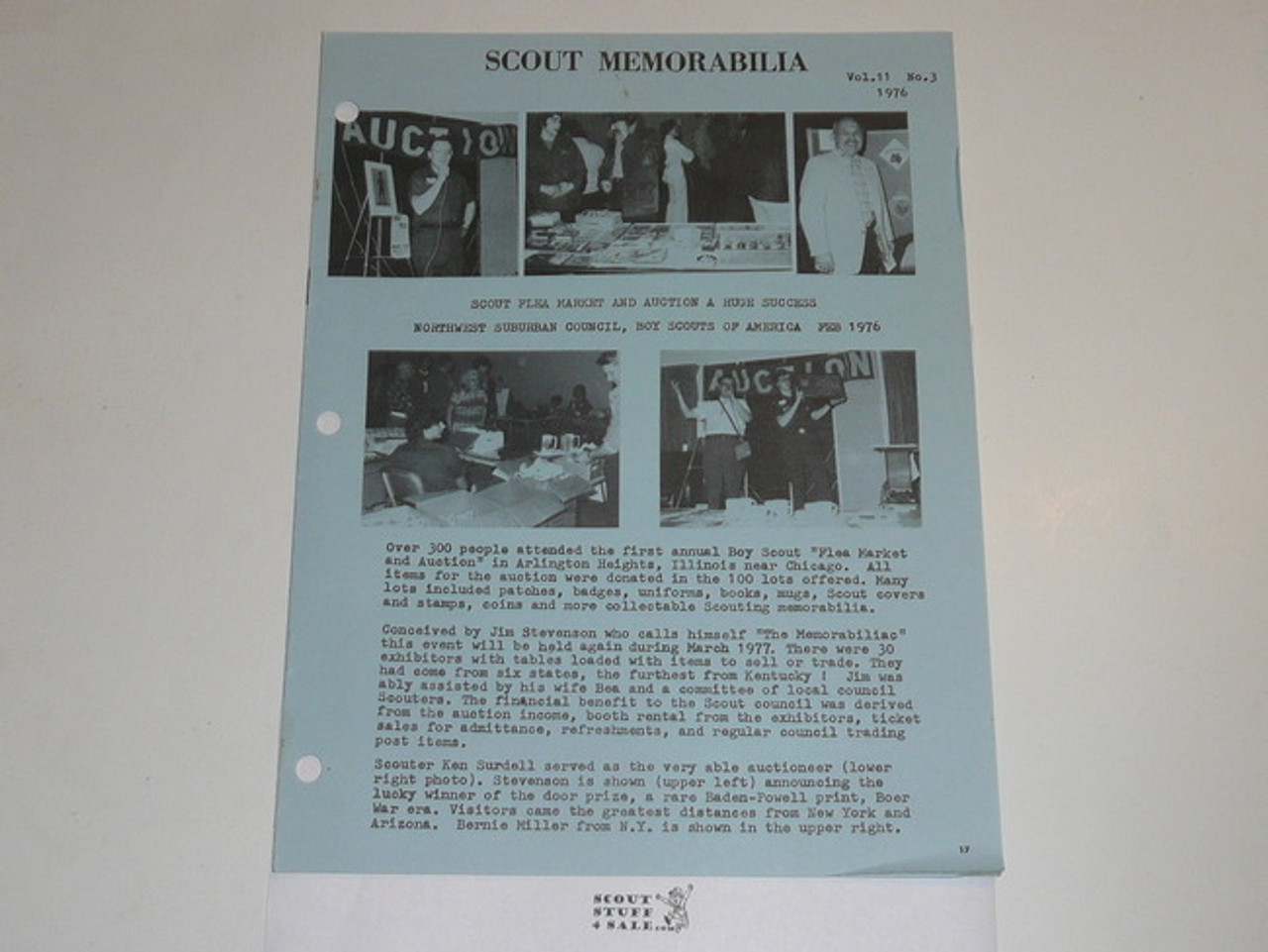 Scout Memorabilia Magazine, 1976, Vol 11 #3
