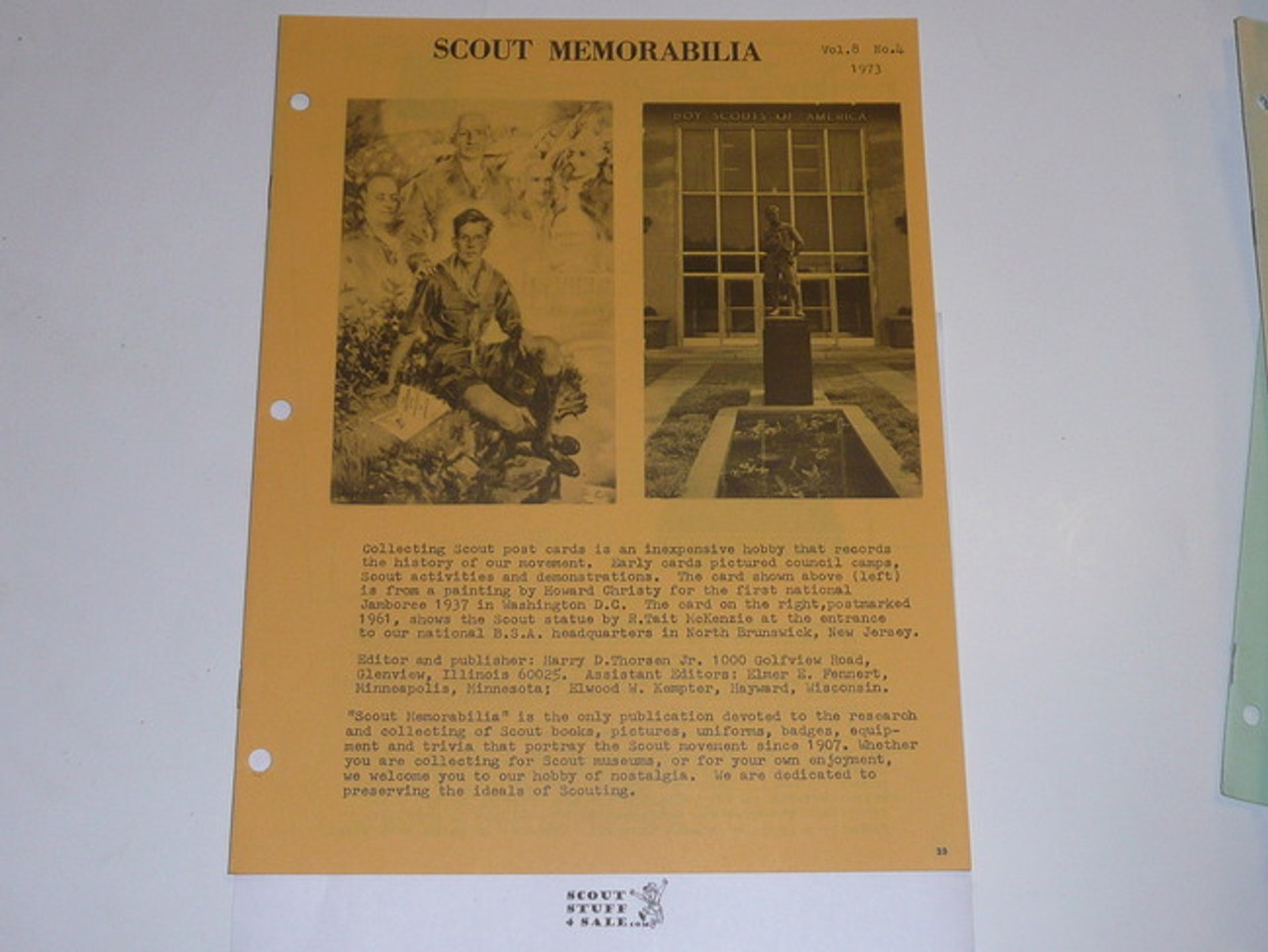 Scout Memorabilia Magazine, 1973, Vol 8 #4