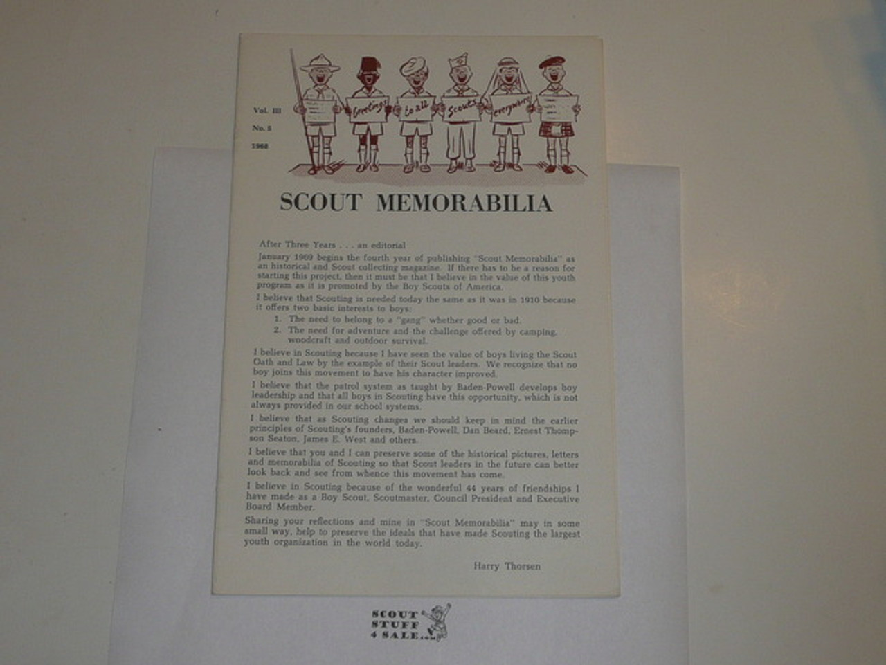 Scout Memorabilia Magazine, 1968, Vol 3 #5