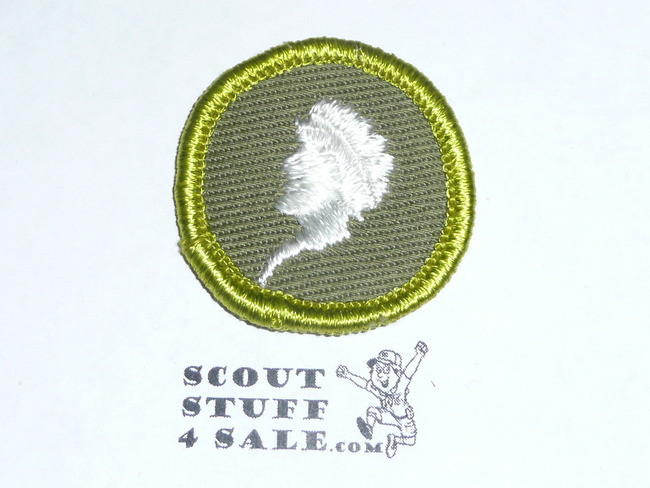 Sculpture - Type F - Rolled Edge Twill Merit Badge (1961-1968)