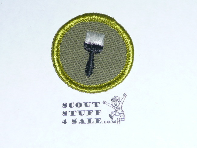 Painting - Type F - Rolled Edge Twill Merit Badge (1961-1968)