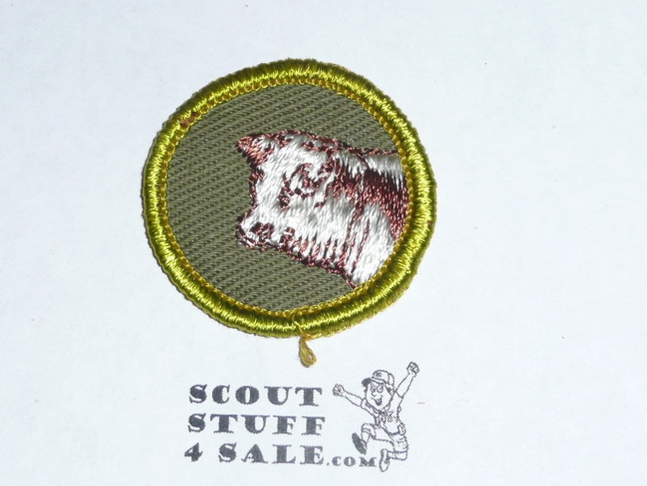Beef Production - Type F - Rolled Edge Twill Merit Badge (1961-1968)