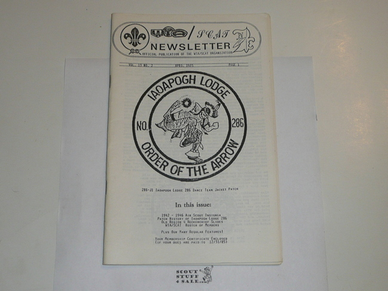 WTA and SCAT Newsletter, 1985 April, Vol 13 #2