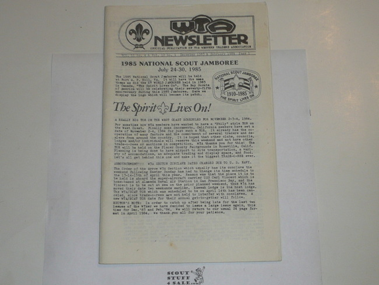 Western Traders Association Newsletter, 1983 December and 1984 February, Vol 11 #4 and Vol 12 #1