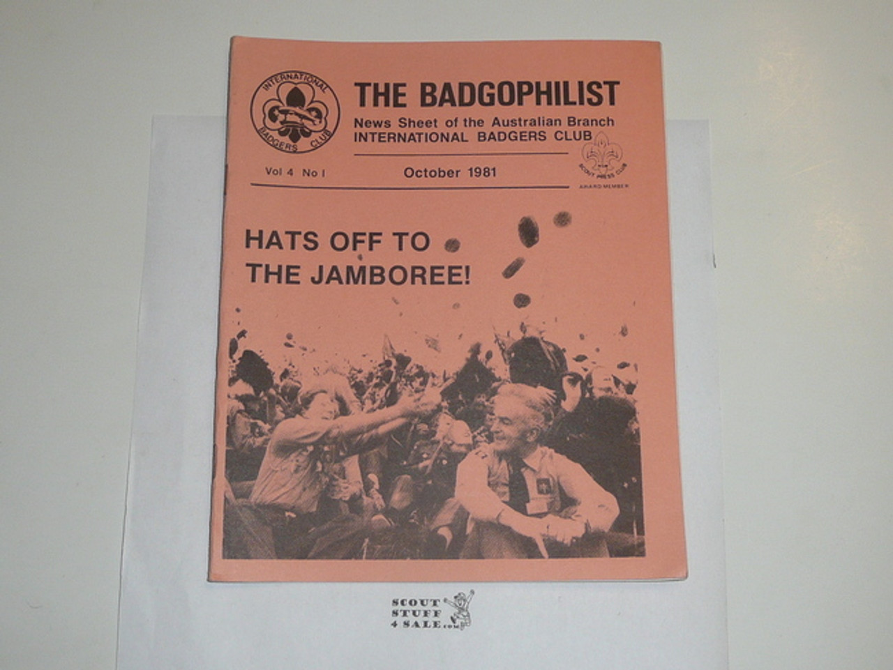 The Badgophilist, Newsletter of the Australian Branch of the International Badger clubb, 1981 October, Vol 4 #1