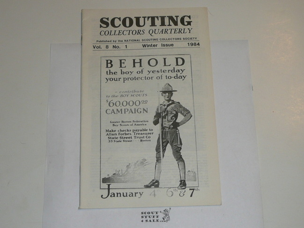 Scouting Collecters Quarterly Newsletter, 1984 Winter, Vol 8 #1