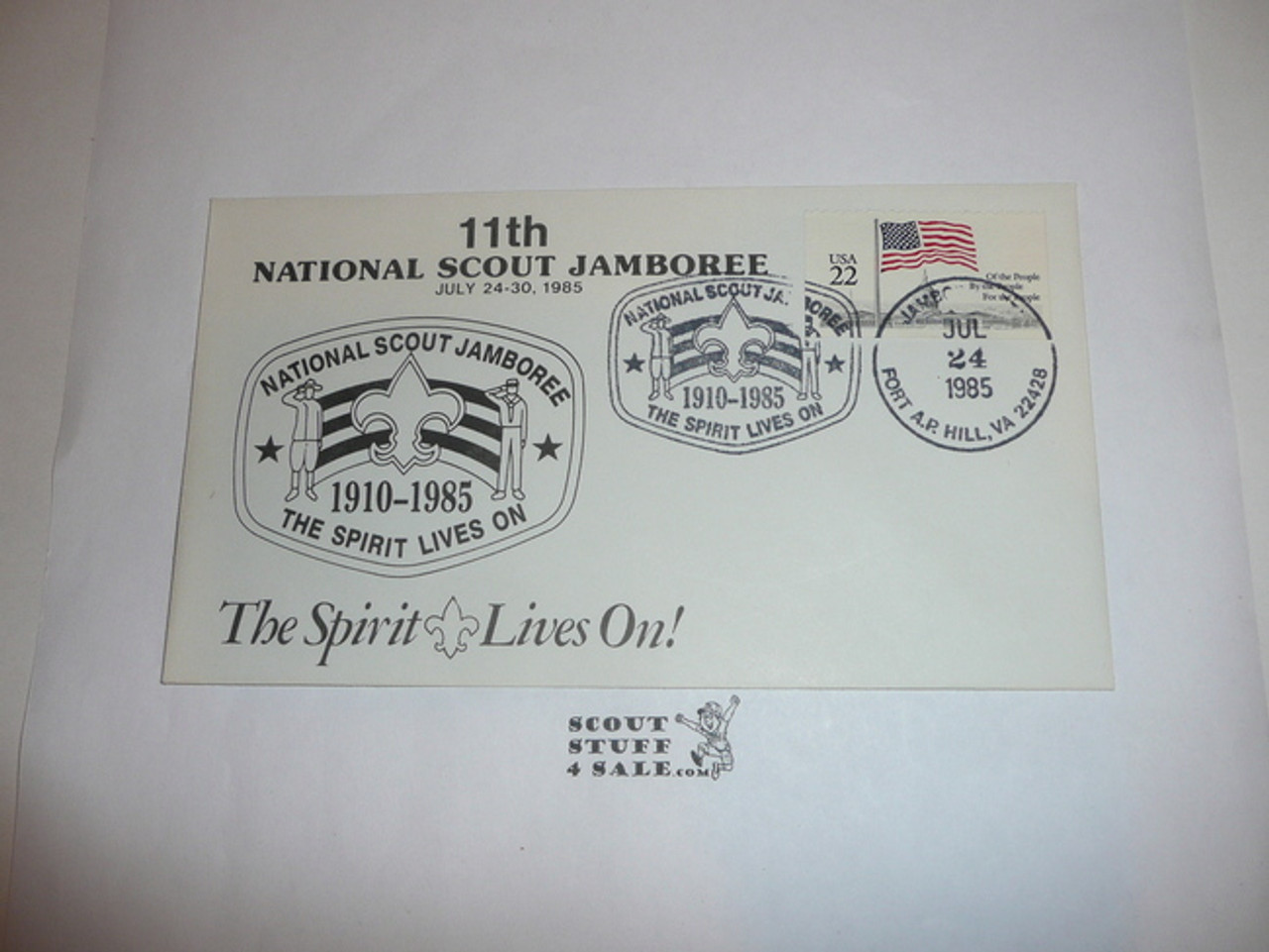 1985 National Jamboree FDC with Jamboree Cancellation #8