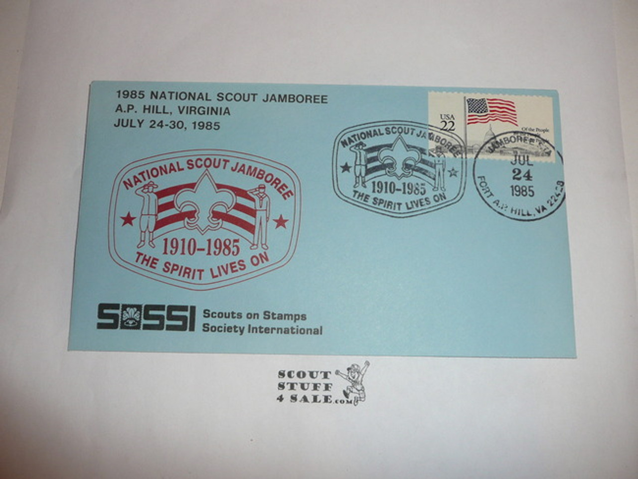 1985 National Jamboree FDC with Jamboree Cancellation #3