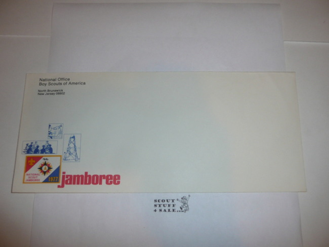 1977 National Jamboree Stationary #10 Envelope for National Office