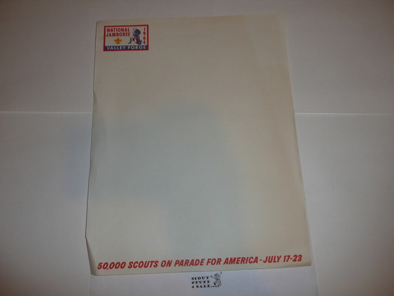 1964 National Jamboree Stationary, full sheet size