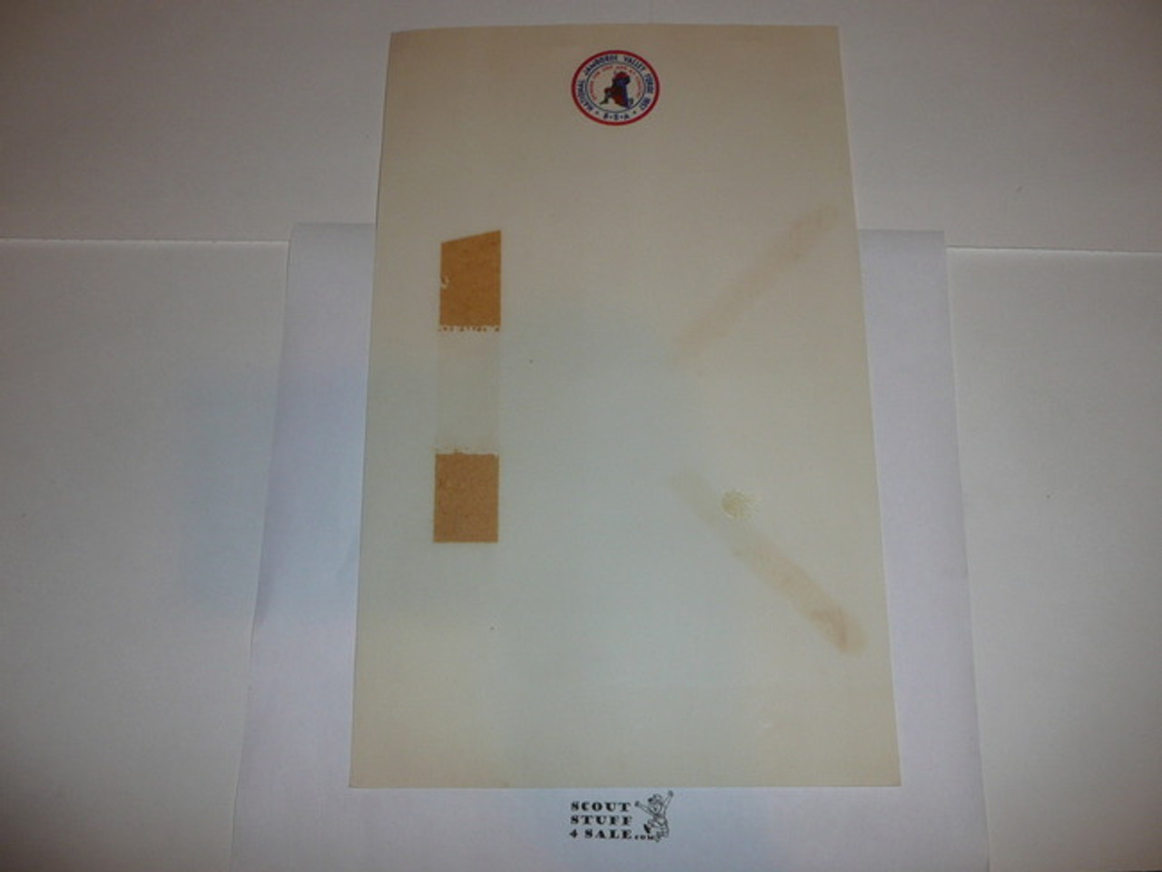 1957 National Jamboree Stationary, memo size with tape marks