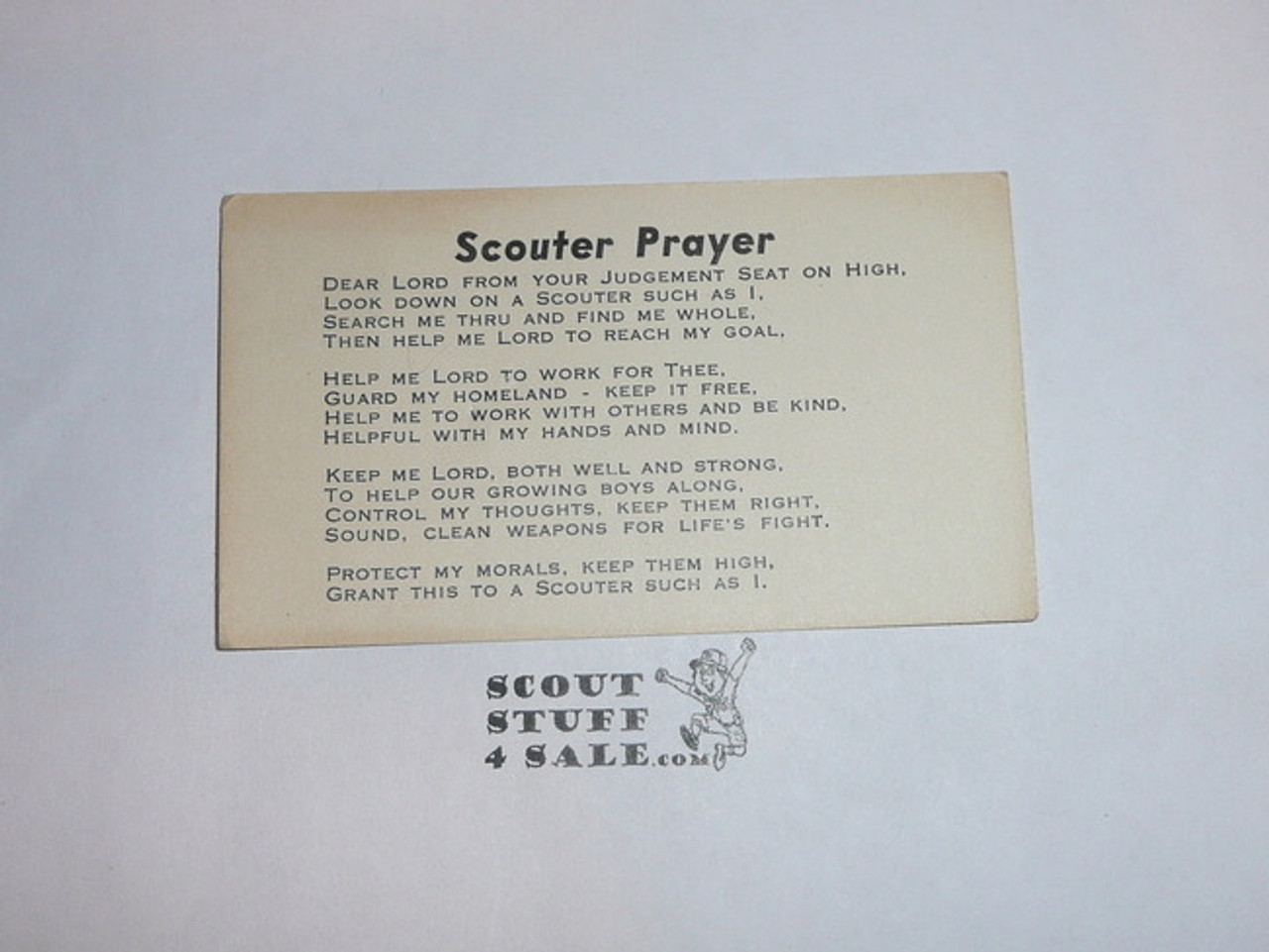 Scouter's Prayer Card