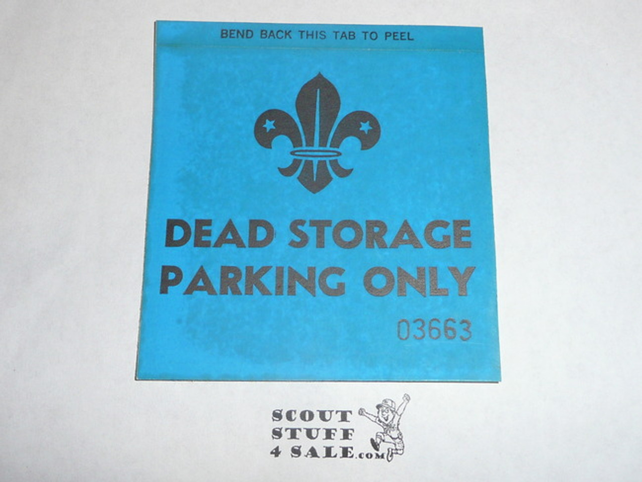 1967 World Jamboree Jamboree Dead Storage Vehicle Sticker