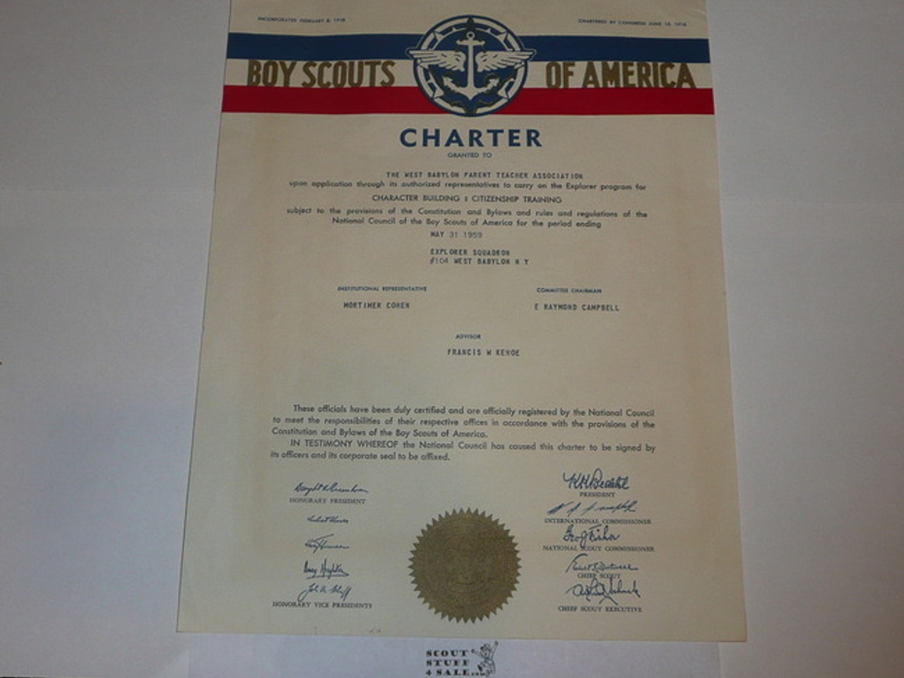 1959 Air Explorer Squadron Charter, May