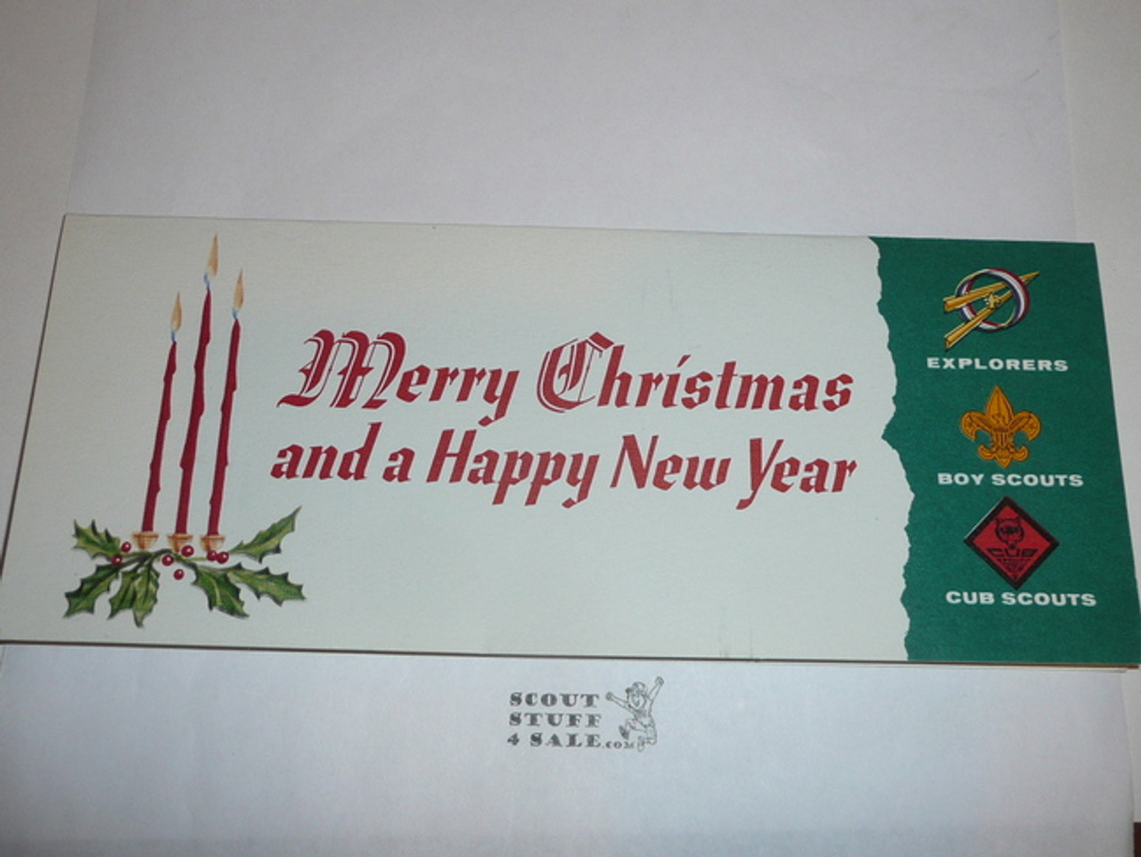 1960's Boy Scout Christmas Card, blank on the inside