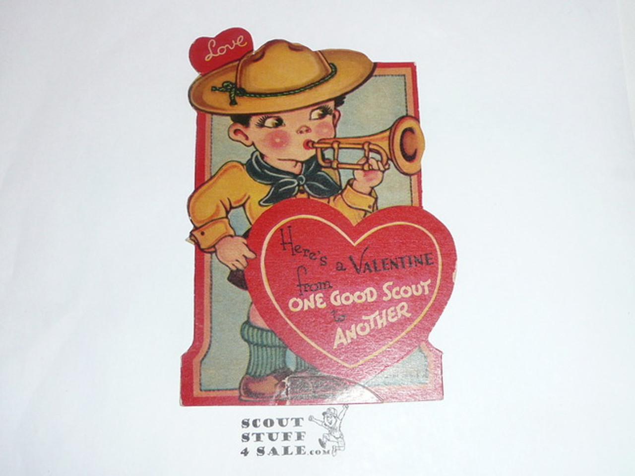 1930's Boy Scout Valentine showing Scout