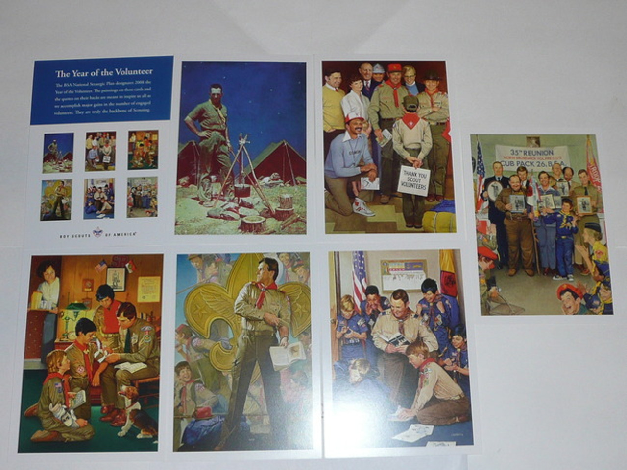 2008 BSA Year of the Volunteer Art Card Set