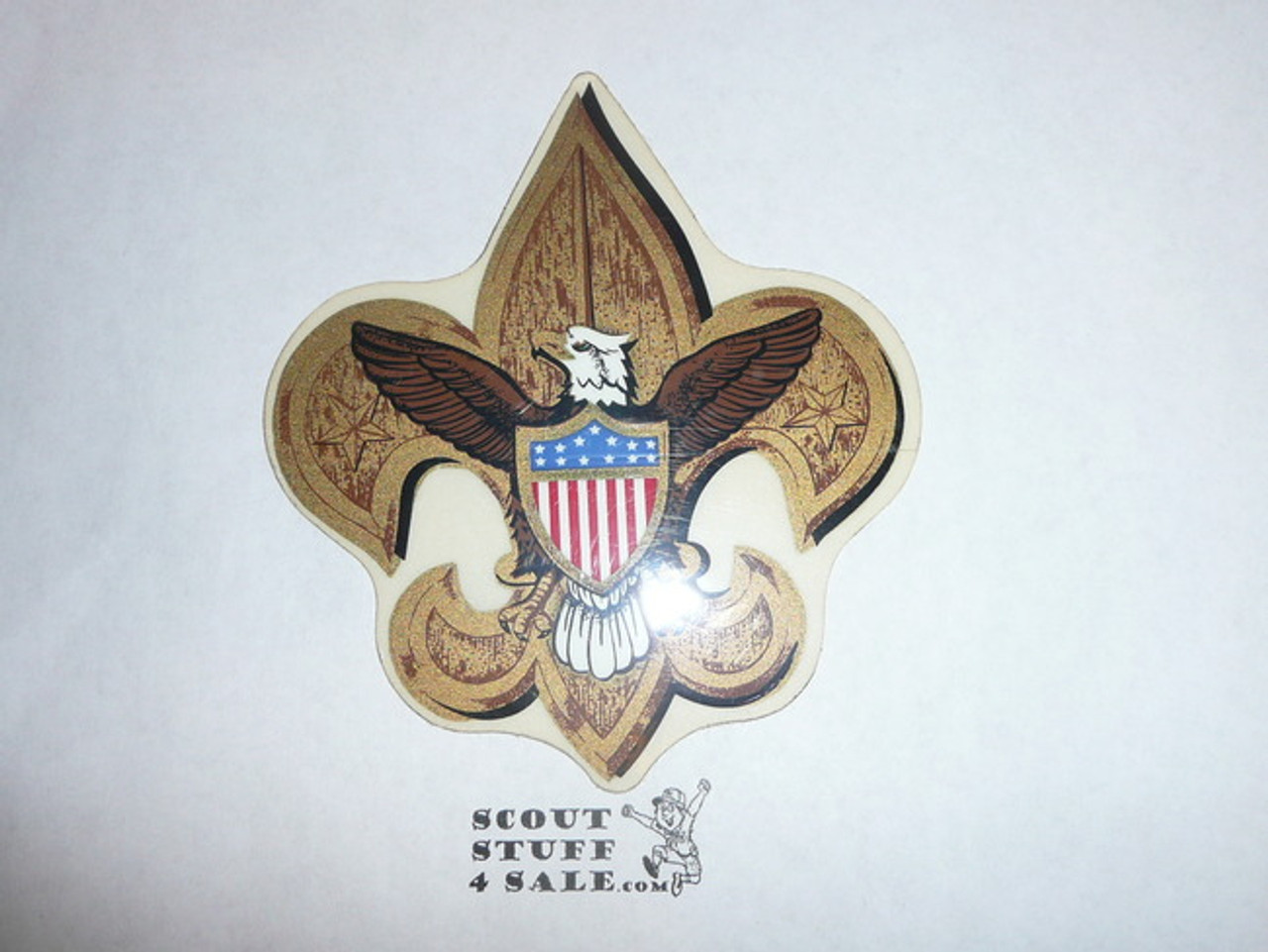 1970's Boy Scout Emblem Sticker, cut out