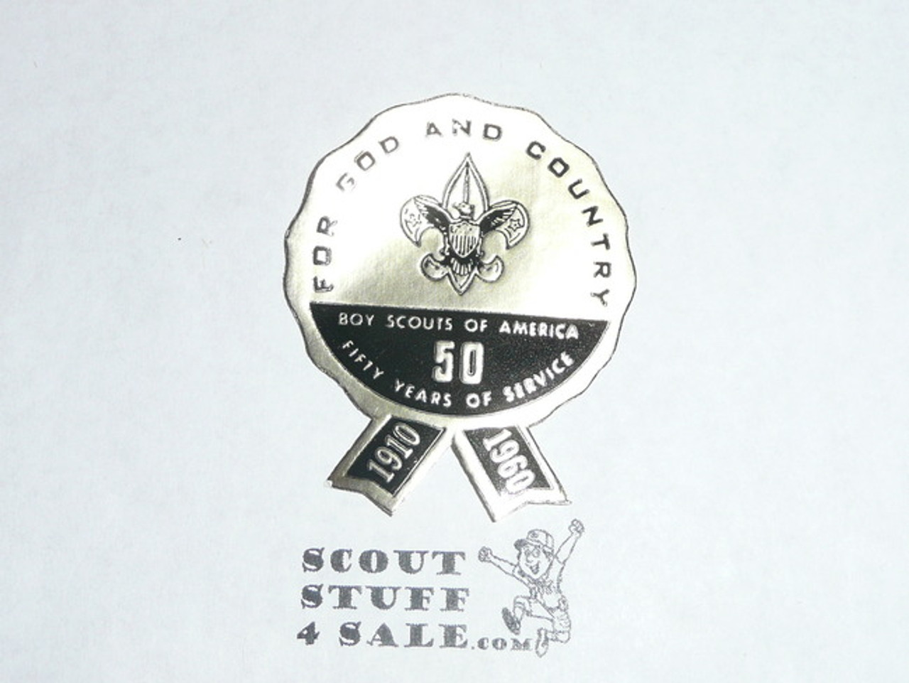 1960 Boy Scouts of America 50th Anniversary Logo (scalloped edge) for Certificates