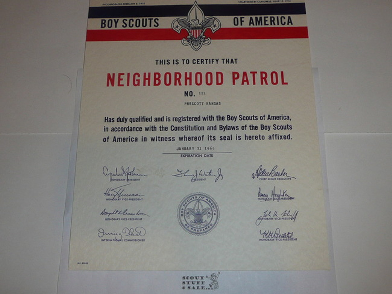 1969 National Charter for a Neighborhood Patrol