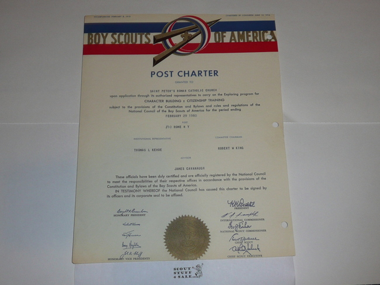1960 Explorer Scout Post Charter, February