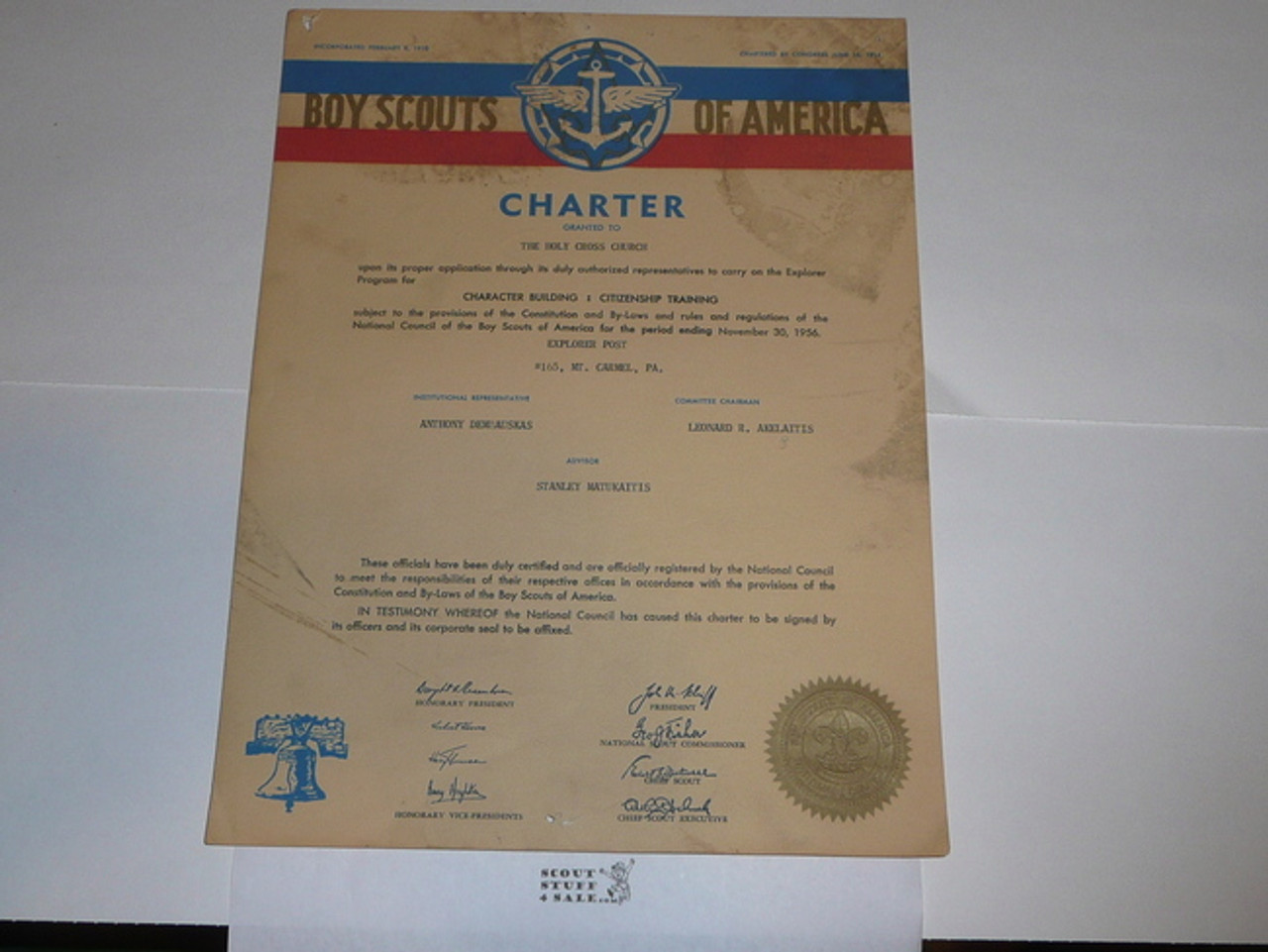 1956 Explorer Scout Post Charter, November