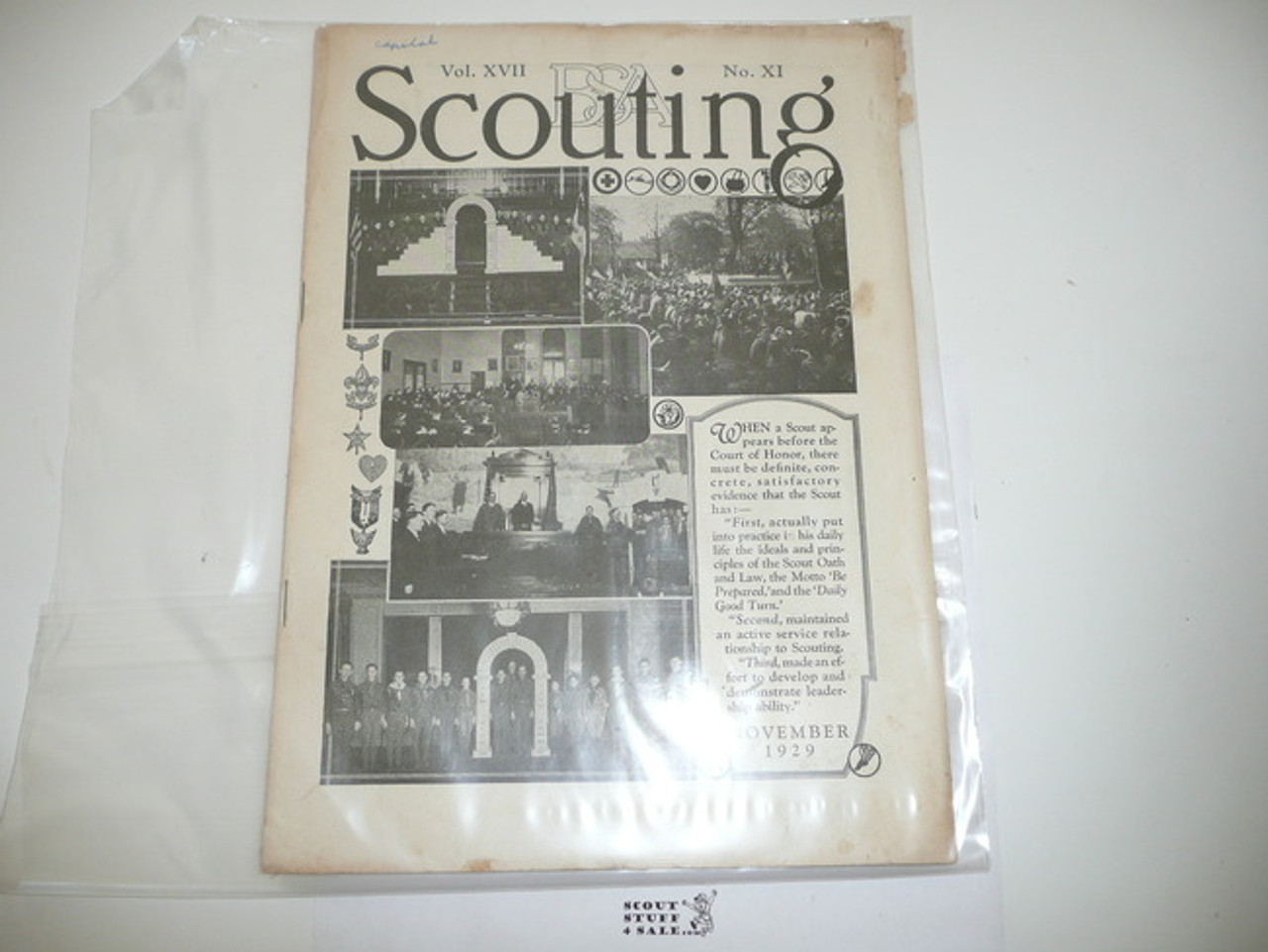 1929, November Scouting Magazine Vol 17 #11