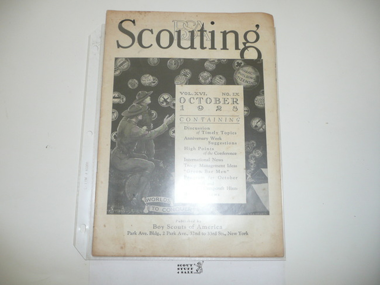 1928, October Scouting Magazine Vol 16 #9