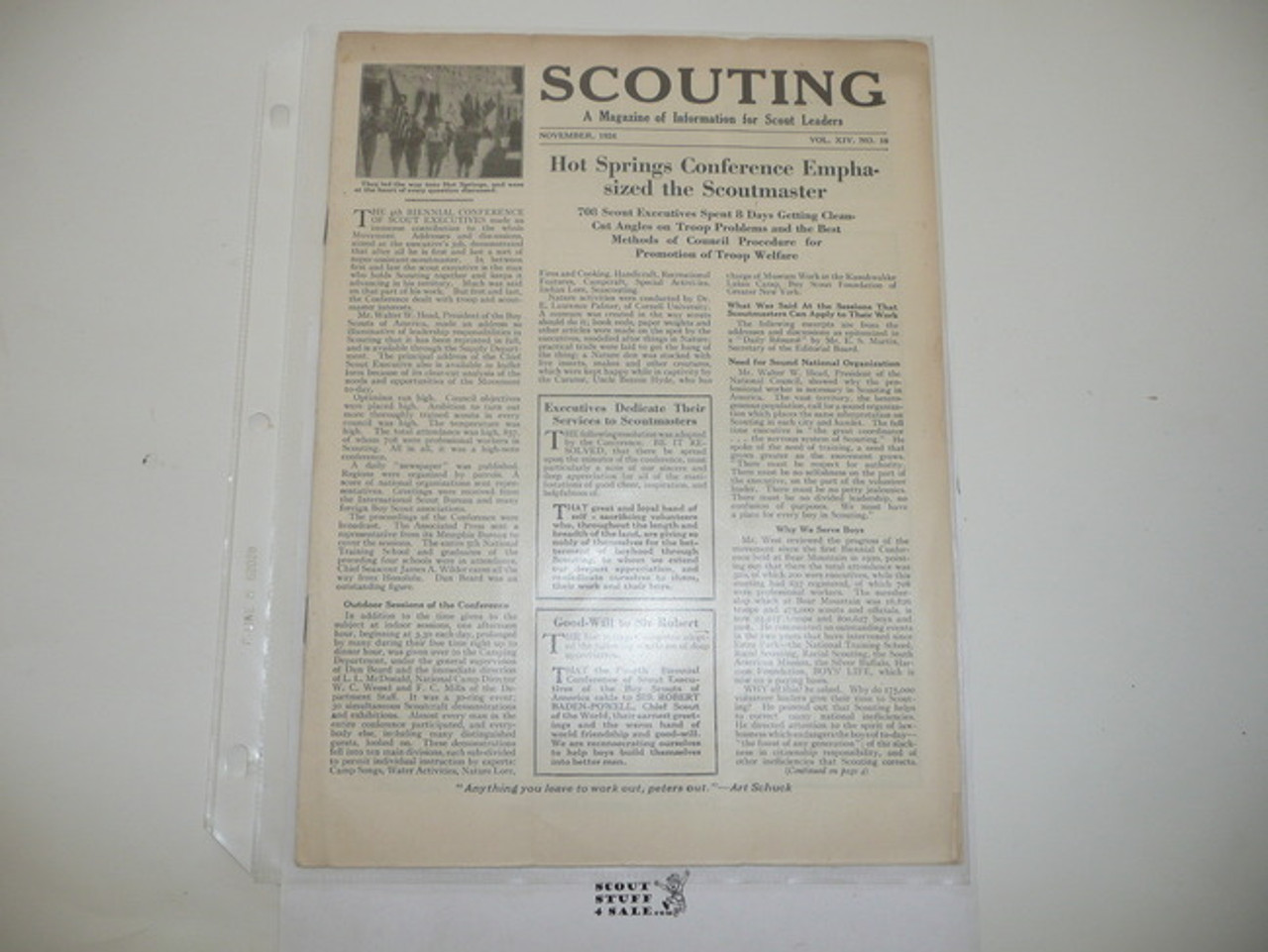1926, November Scouting Magazine Vol 14 #10
