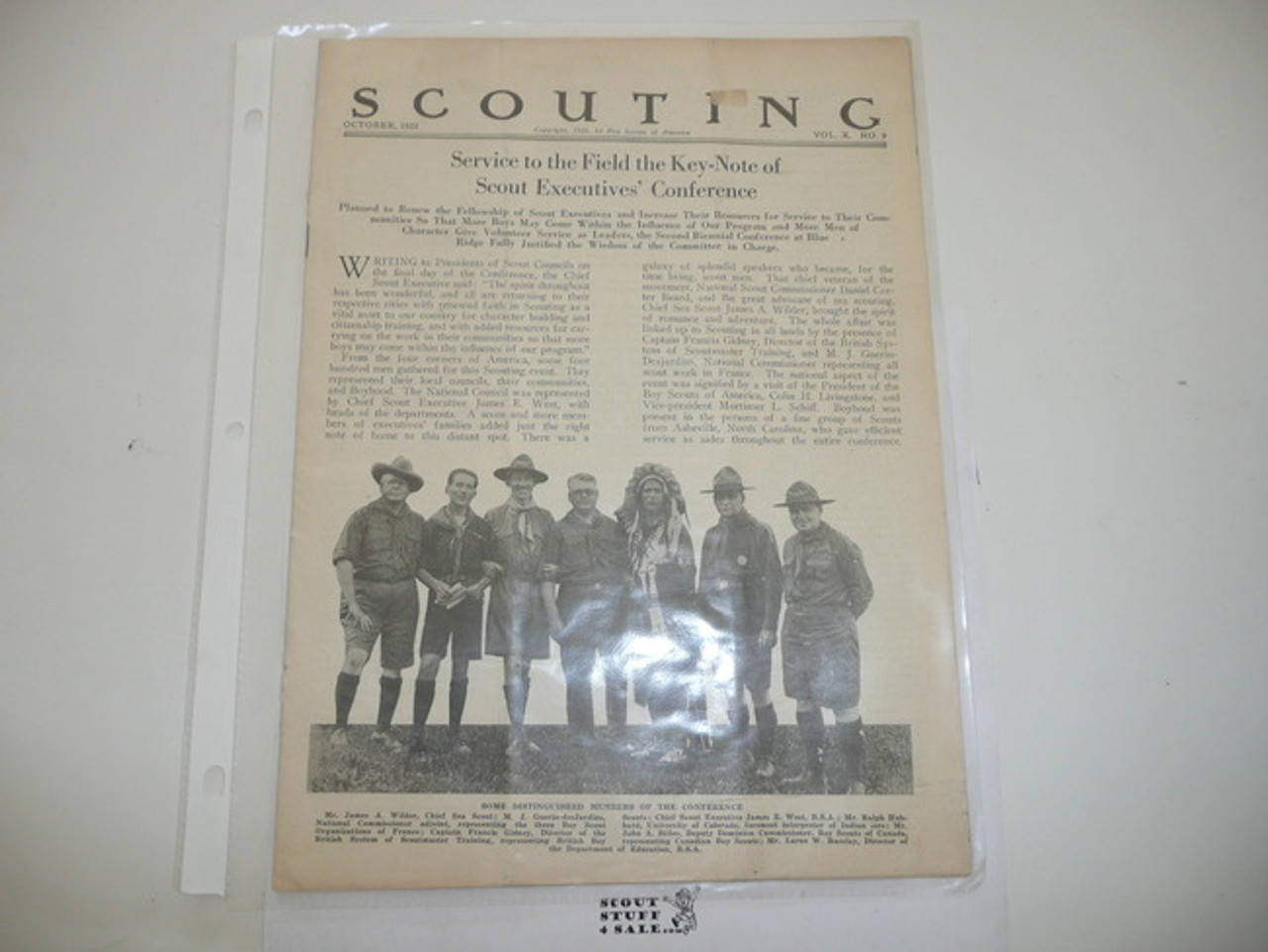 1922, October Scouting Magazine Vol 10 #9