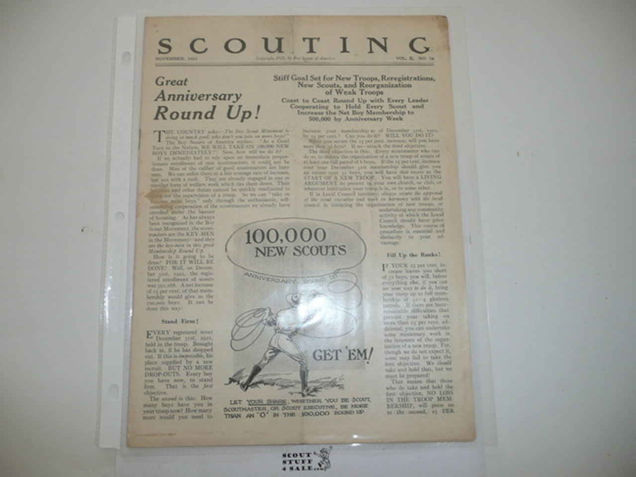 1922, November Scouting Magazine Vol 10 #10