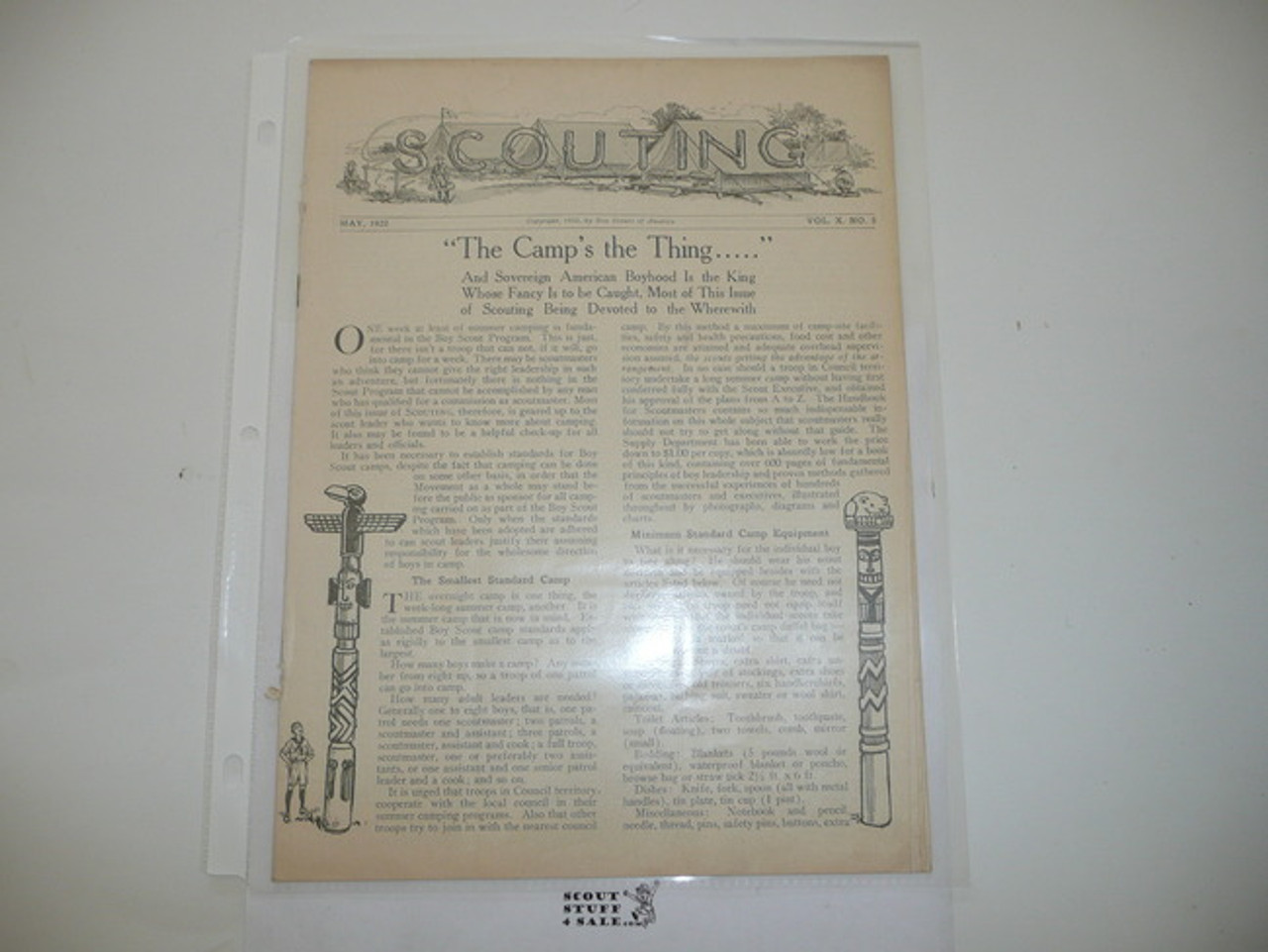 1922 May Scouting Magazine Vol 10 #5