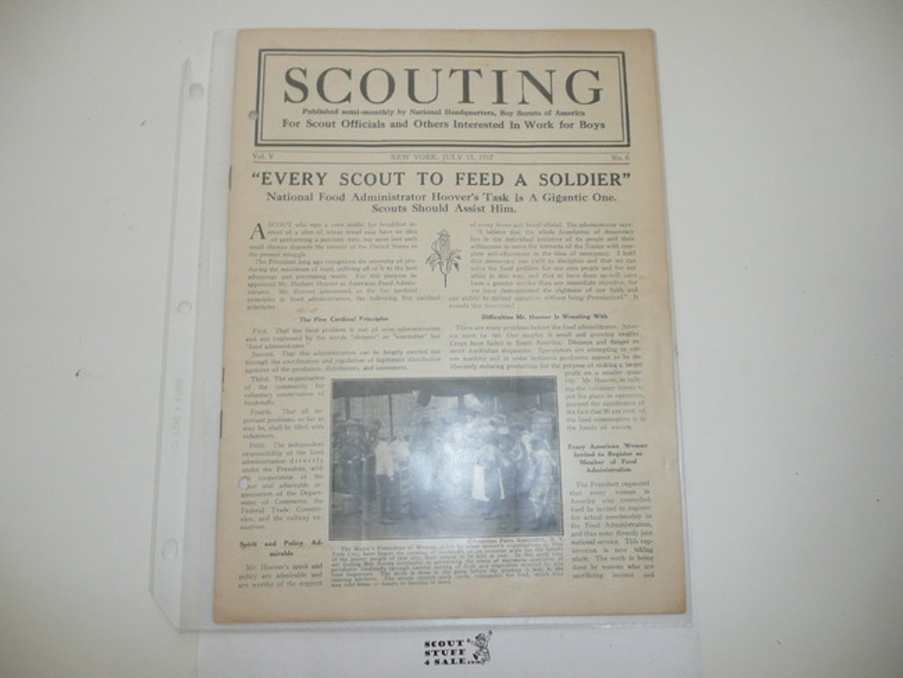 1917 July 15 Scouting Magazine Vol 5 #6