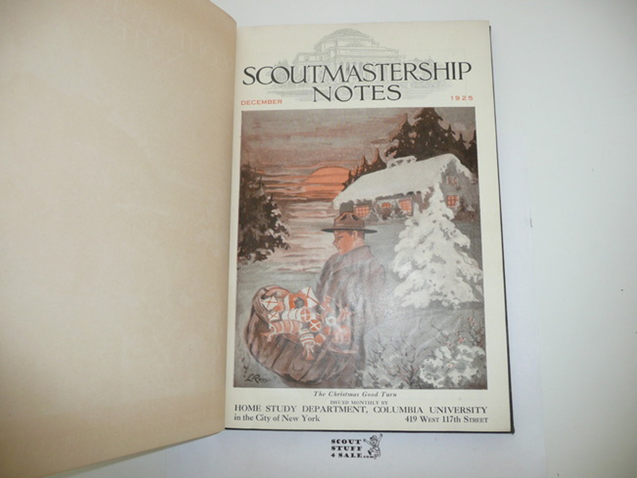 1925-1926 13 Issues of Scoutmastership Notes, Home Study Department Columbia University, Bound Personal Copy of E.S. Martin December 1925-December 1926