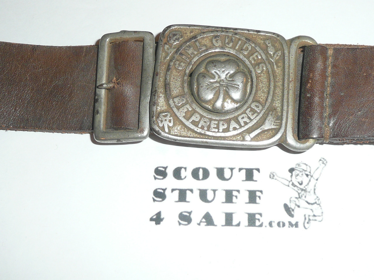 Early Girl Guide Belt with Metal Buckle Complete