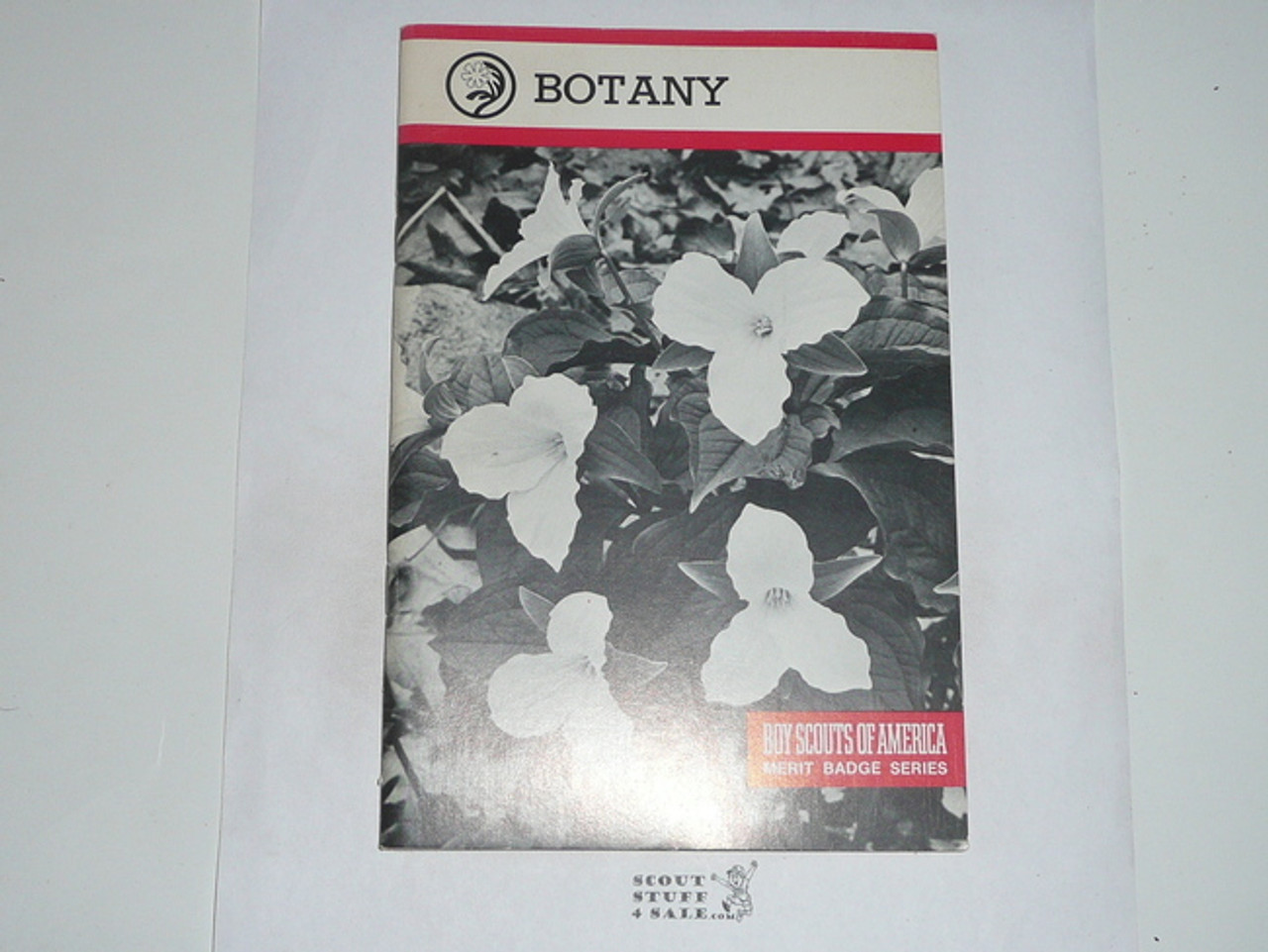 Botany Merit Badge Pamphlet, Type 9, Red Band Cover, 5-81 Printing