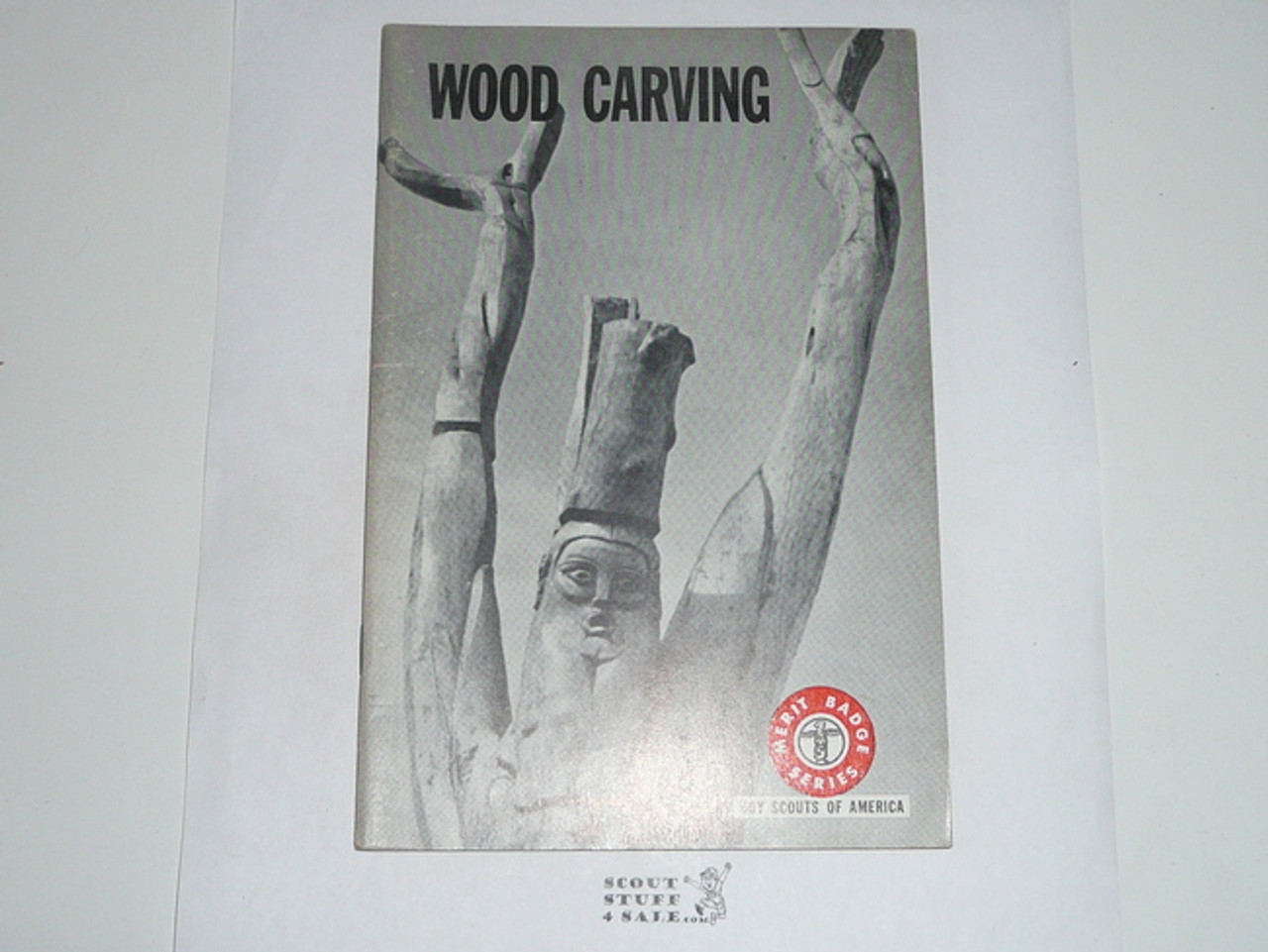 Wood Carving Merit Badge Pamphlet, Type 7, Full Picture, 1-70 Printing