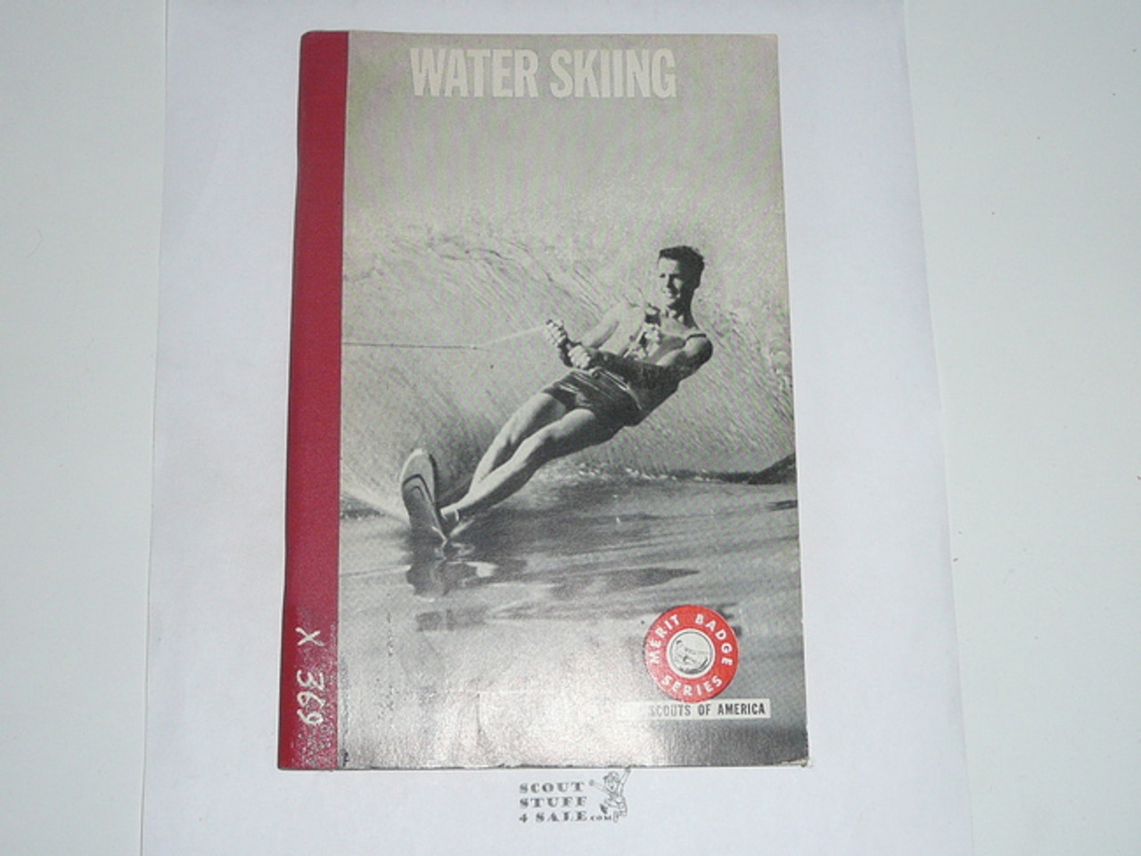 Water Skiing Merit Badge Pamphlet, Type 7, Full Picture, 6-70 Printing