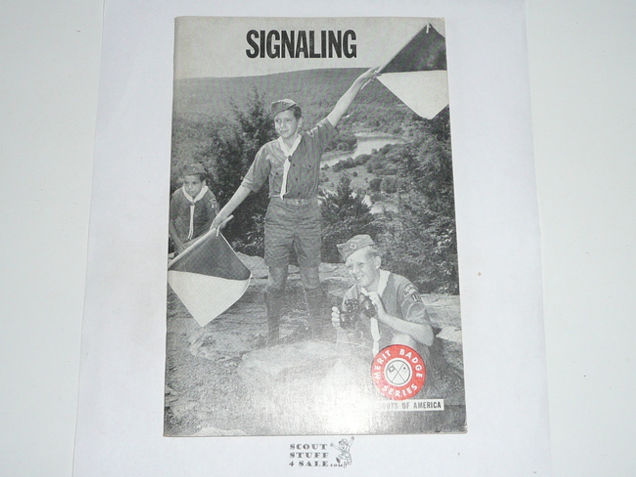 Signaling Merit Badge Pamphlet, Type 7, Full Picture, 3-72 Printing