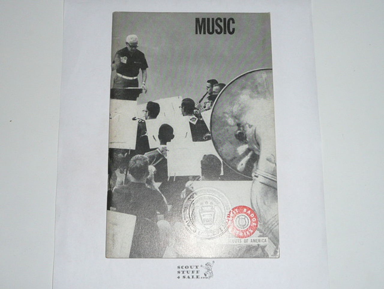 Music Merit Badge Pamphlet, Type 7, Full Picture, 4-70 Printing