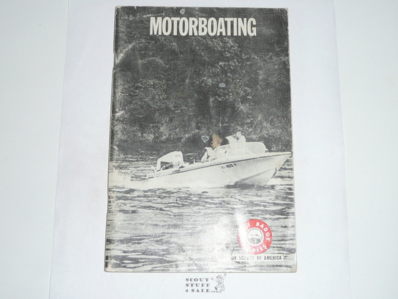 Motorboating Merit Badge Pamphlet, Type 7, Full Picture, 6-66 Printing