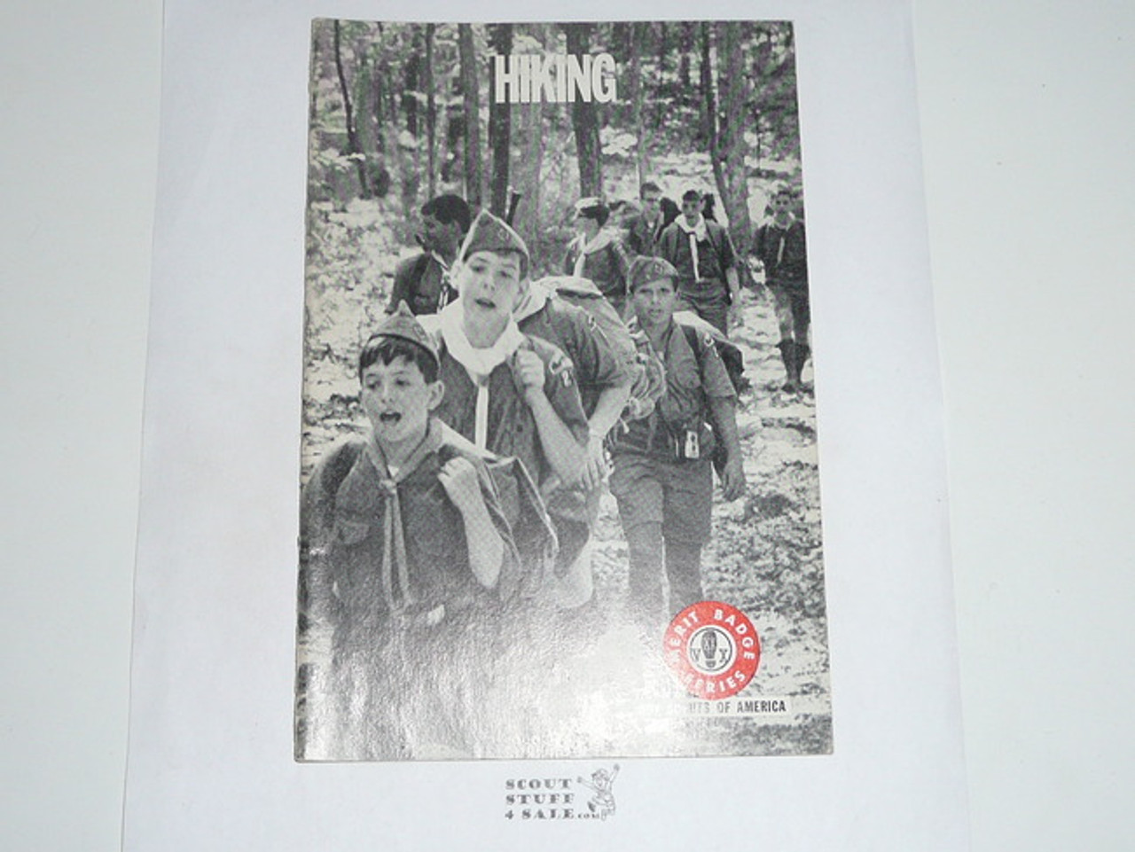 Hiking Merit Badge Pamphlet, Type 7, Full Picture, 3-67 Printing
