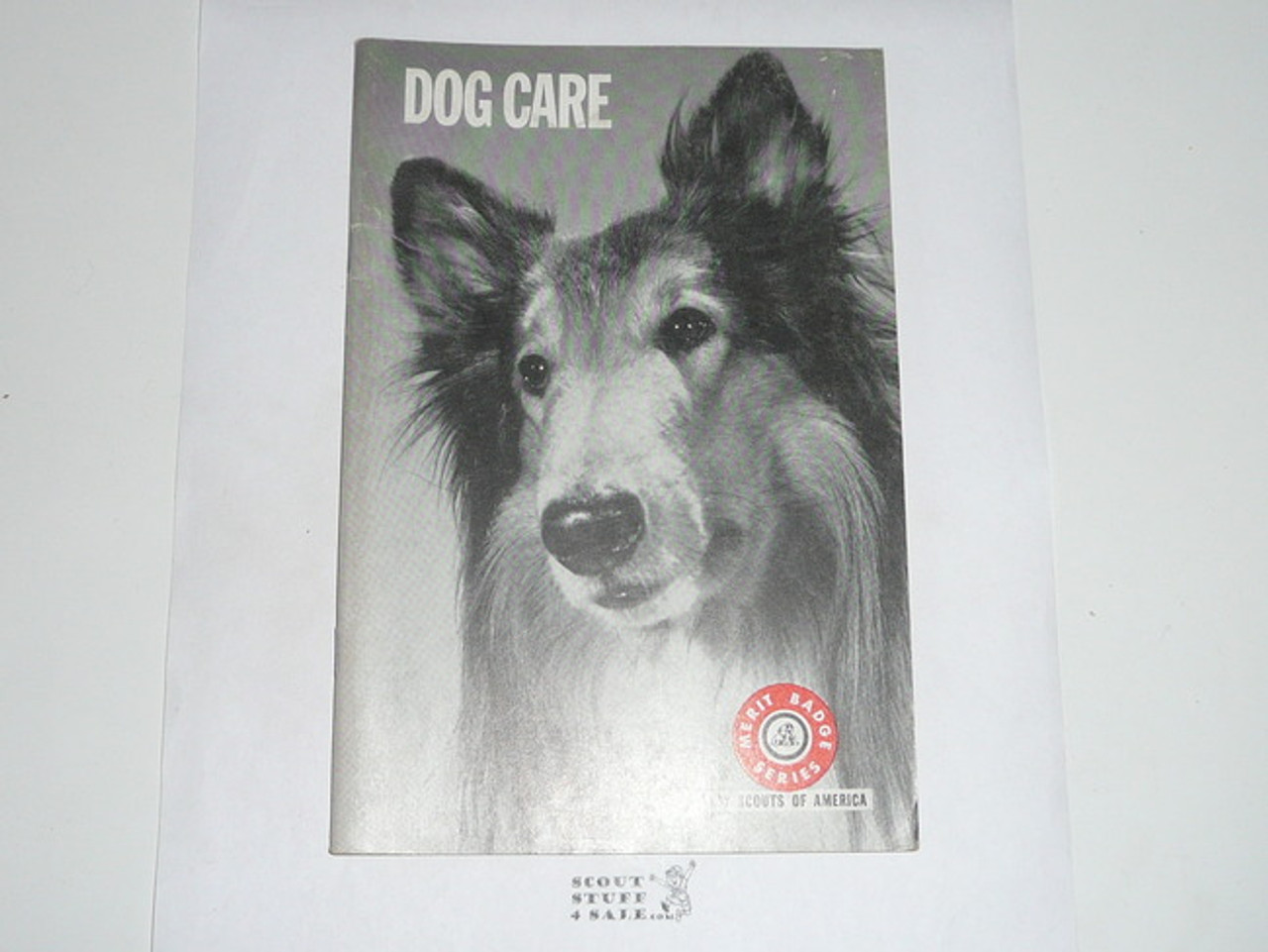 Dog Care Merit Badge Pamphlet, Type 7, Full Picture, 2-72 Printing