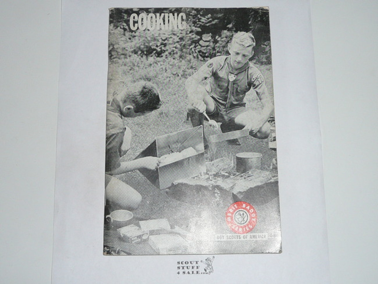 Cooking Merit Badge Pamphlet, Type 7, Full Picture, 3-72 Printing