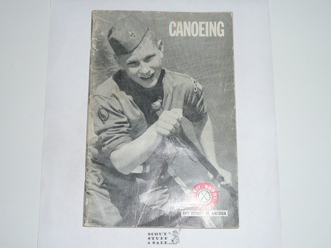 Canoeing Merit Badge Pamphlet, Type 7, Full Picture, 3-68 Printing