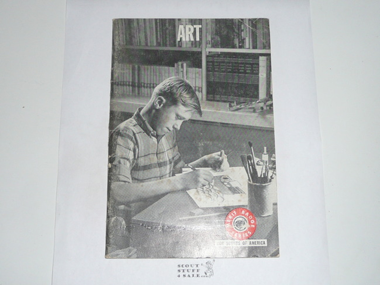 Art Merit Badge Pamphlet, Type 7, Full Picture, 9-68 Printing