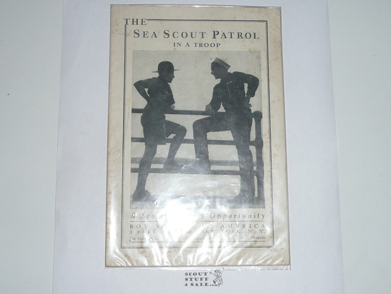 The Sea Scout Patrol in a Troop, 10-40 Printing, Boy Scout Service Library, No Cover Printing