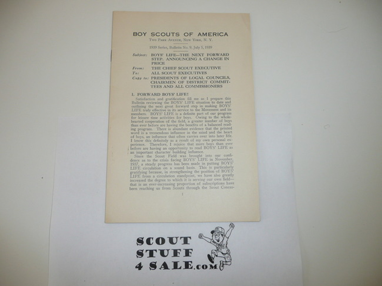 1939 Professional Bulletin #9