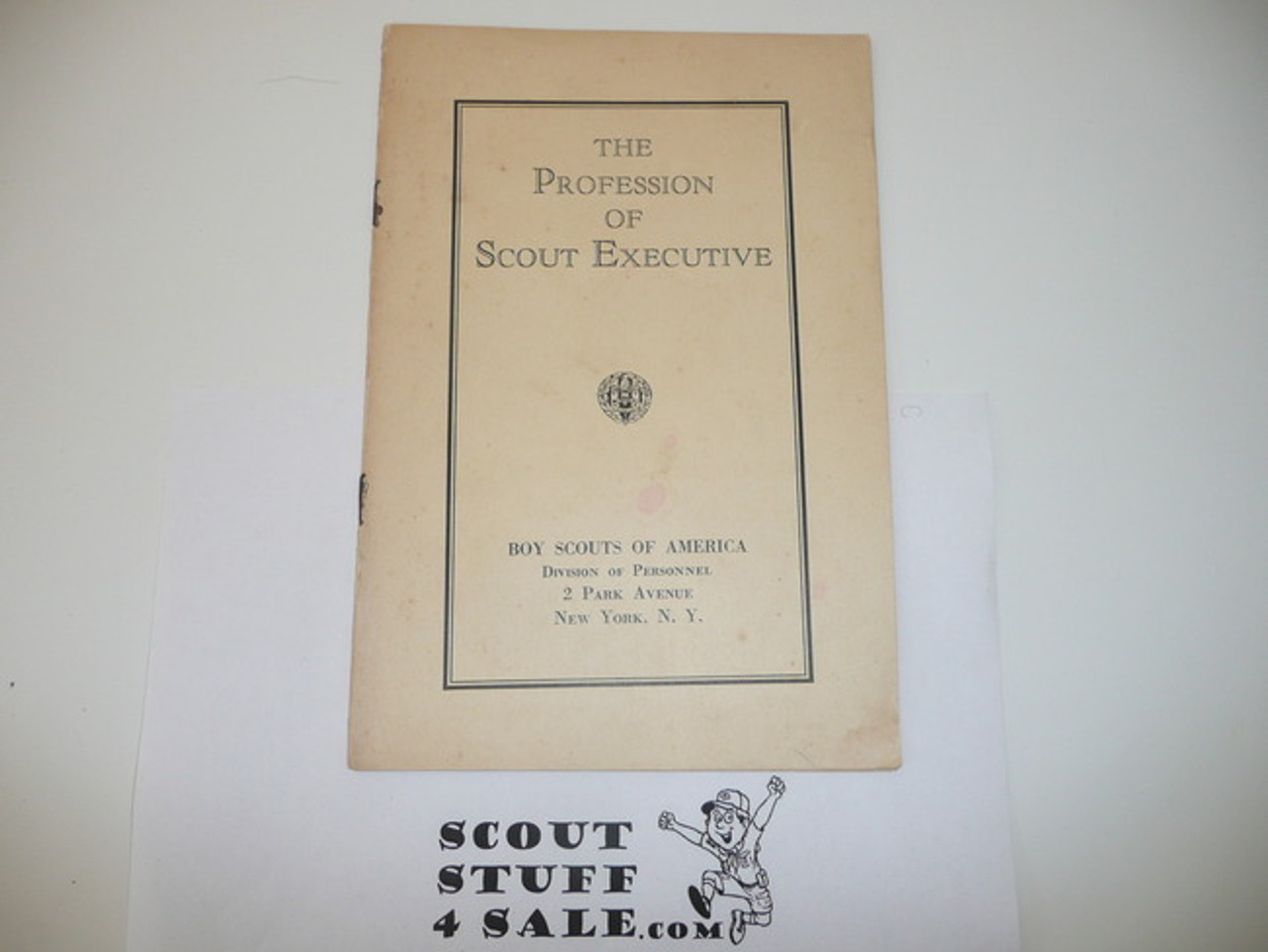 1930's The Profession of Scout Executive, Cover Separated