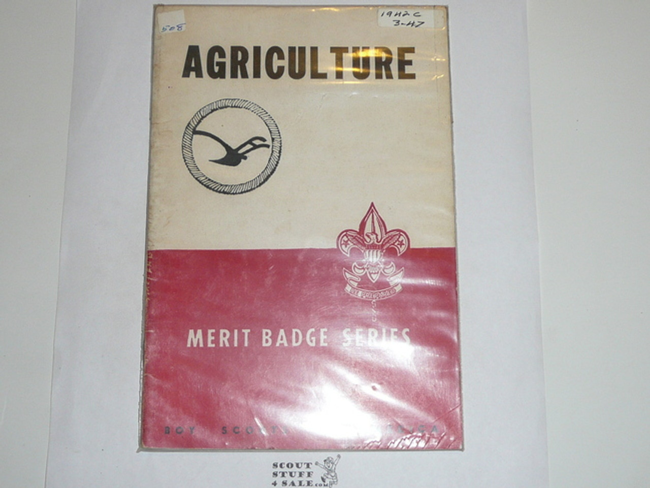 Agriculture  Merit Badge Pamphlet, Type 5, Red/Wht Cover, 3-47 Printing